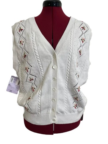 Maglione maglia floreale